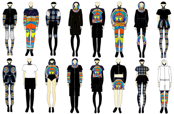 Ugnės Martinaitytės eskizai