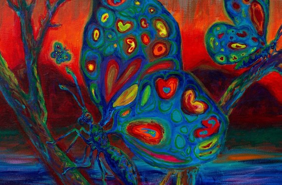 Jaunojo menininko Danieliaus kūrinys / Akvilės Juknevičės nuotr.