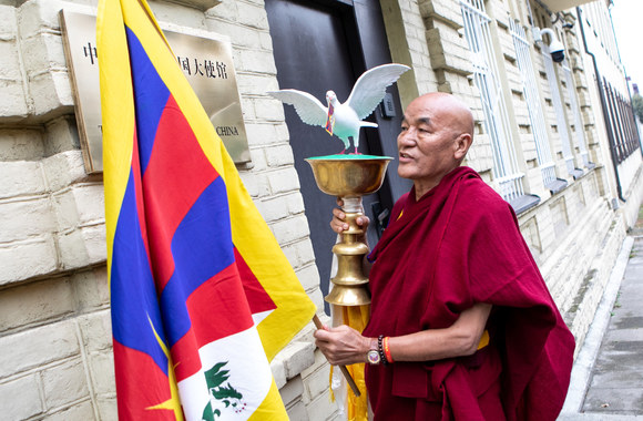 Lietuvoje lankosi Tibeto vienuolis, Tibeto parlamento tremtyje (Kašago) narys Tubtenas Vangčenas/Pauliaus Peleckio/„ŽMONĖS Foto“ nuotr.