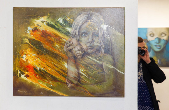 „AP galerijoje“ paroda „Rokas su teptukais“ /Irmanto Gelūno nuotr.