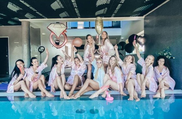 Eglės Straleckaitės mergvakario akimirka / Asmeninio albumo nuotr.