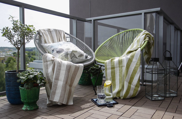 Jaukiai įrengta terasa