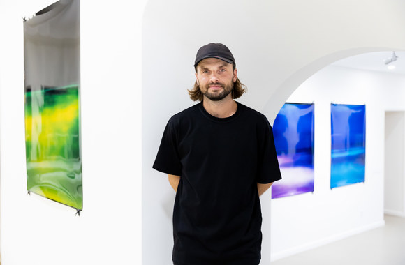 Pauliaus Makausko parodos akimirka / „Meno Niša“ archyvo nuotr.