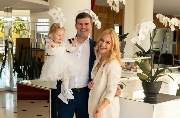 Ingridos Martinkėnaitės ir Mindaugo Urbono dukros krikštynos / Dariaus Kučio nuotr.