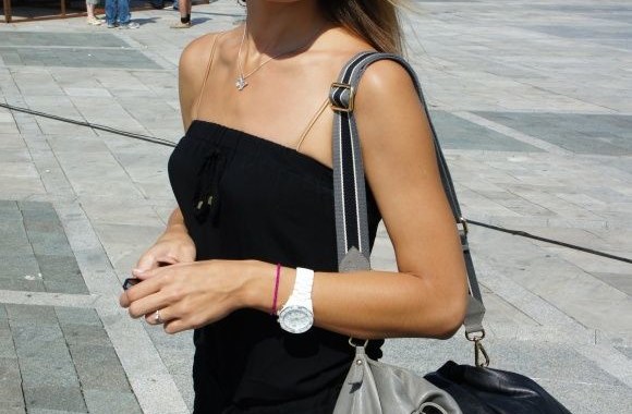 Jurgita Jurkutė prie Batumio estrados „New boulevard“