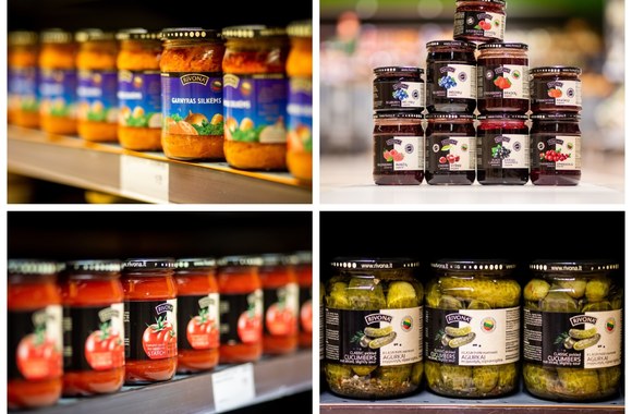 „Rivonos“ konservų fabriko produkcija / Irmanto Gelūno nuotr.