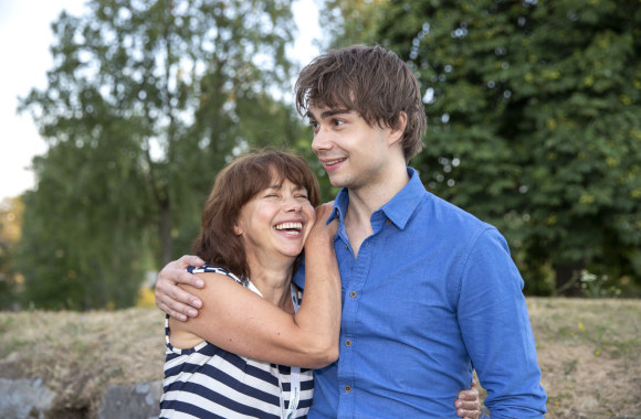 Alexanderis Rybakas su mama Natasha