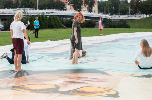 Algis Kriščiūnas kūrė instaliaciją – keliautoją Guliverį