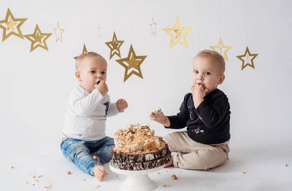 McCall Maynor Dulkys ir Deividas Dulkys atšventė dvynių Leo ir Kai pirmąjį gimtadienį / Asmeninio archyvo nuotr.