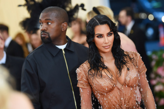 Kim Kardashian ir Kanye Westas / Getty nuotrauka