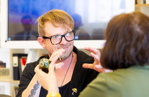 Prezidentūroje – velykinės edukacinės dirbtuvės/Irmanto Gelūno/„Žmonės Foto“ nuotr.