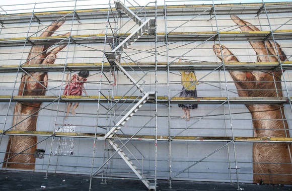 Pirmajame Vilniaus gatvės meno festivalyje – Ernesto Zacharevičiaus kūrinys