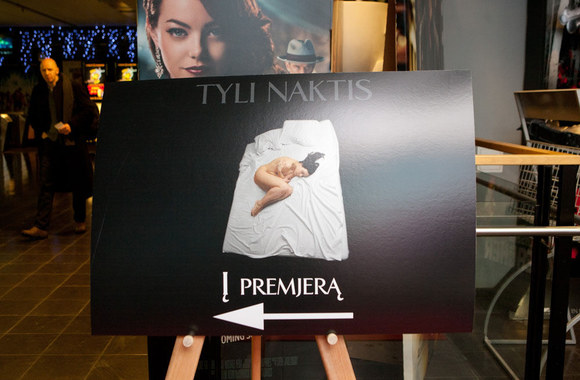 Filmo „Tyli naktis“ premjeros akimirka