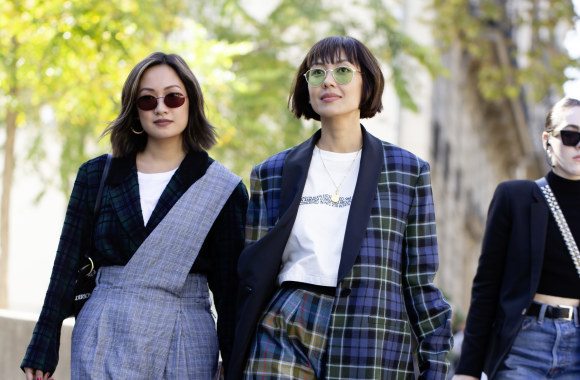 Paryžiaus mados savaitės stiliaus deriniai