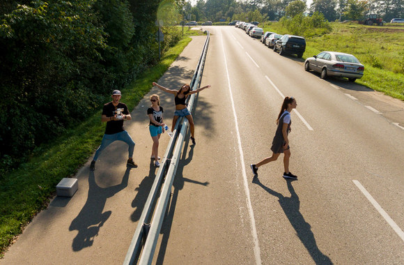 Klipo filmavimo akimirka