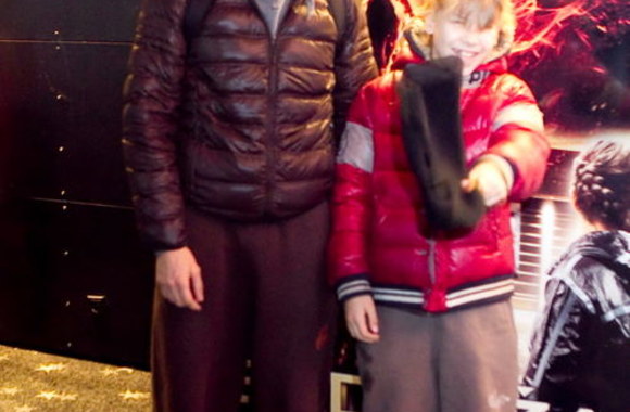 Rimas Valeikis su sūnumi