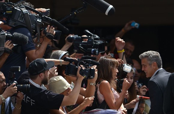 George'as Clooney Venecijos kino festivalyje