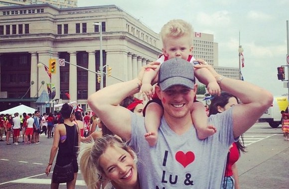 Michaelas Buble ir Luisana Lopilato su sūnumi Noah