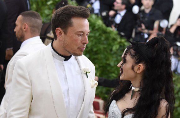 Grimes ir Elonas Muskas/Vida Press nuotr.