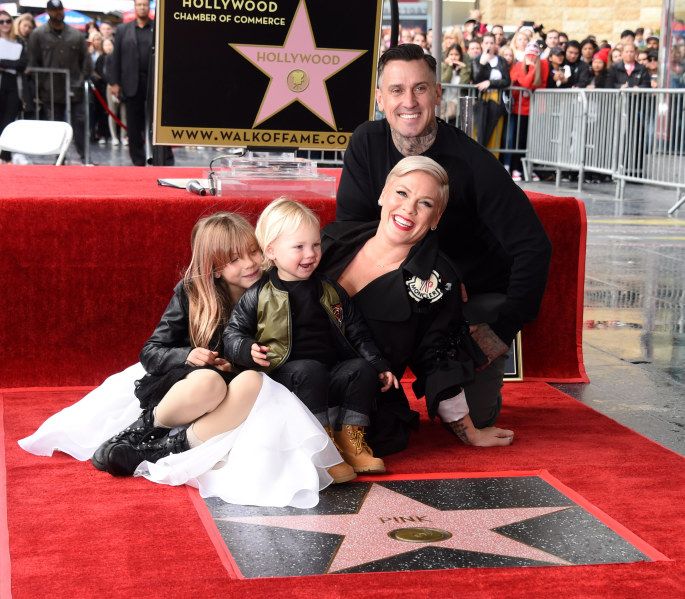 Dainininkė Pink gavo savo vardo žvaigždę Holivudo Šlovės alėjoje / „Scanpix“ nuotr.