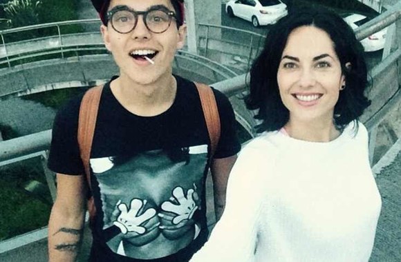 Barbara Mori su sūnumi Sergio 