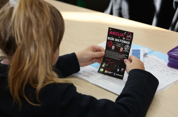 Akcijos „Būk matomas“ akimirka 