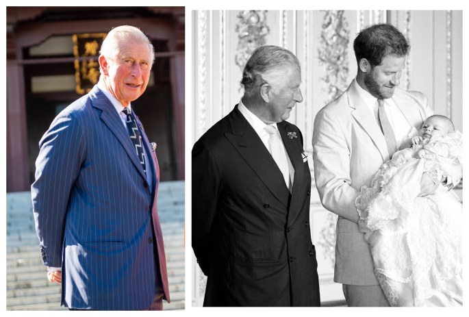 Princas Charlesas su princu Harry ir anūku Archie/ Vida press ir Chris Allerton nuotr.