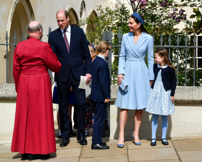 Kate Middleton, princas Williamas, princas George'as ir princesė Charlotte / „Scanpix“ nuotr.