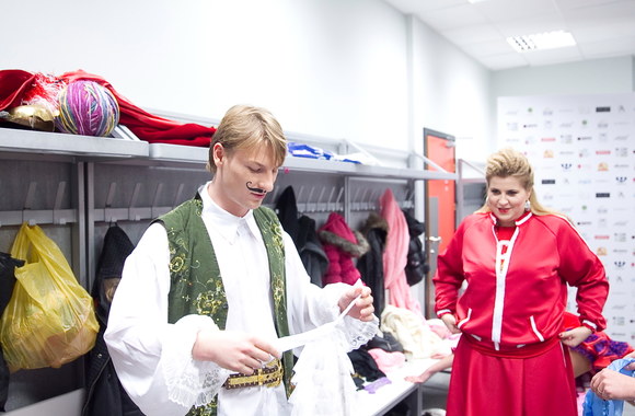 „Šokių ant ledo“ akimirka