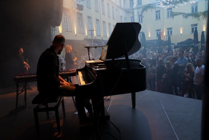 Monikos Linkytės koncerto akimirka / Kipro Šreimikio nuotr.
