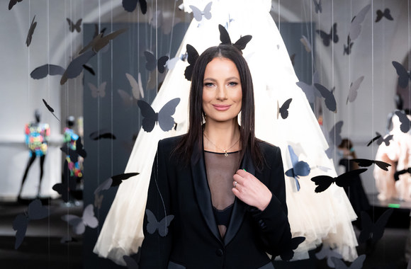 Agnės Kuzmickaitės parodos „Drugelio efektas“ atidarymo akimirka / Gretos Skaraitienės nuotr.