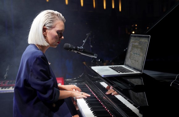 Monikos Linkytės koncerto akimirka / Kipro Šreimikio nuotr.