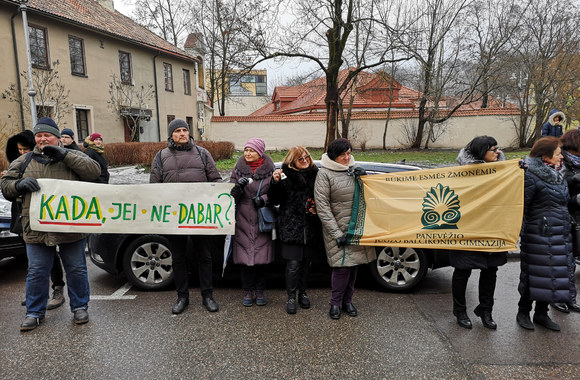 Protesto akcija „Paskutinis skambutis“