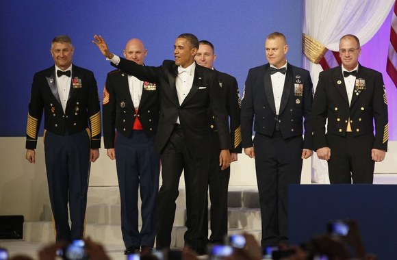 Baracko Obamos iškilmingos puotos akimirkos