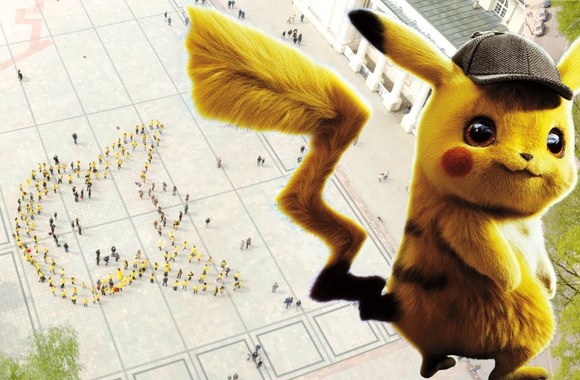 Pokemon: Detektyvas Pikachu | Live Pikachu Flashmob