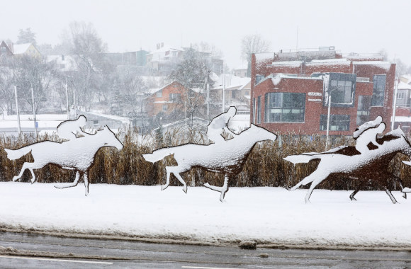 Kaunas žiemą po stipraus snygio / Teodoro Biliūno nuotr.