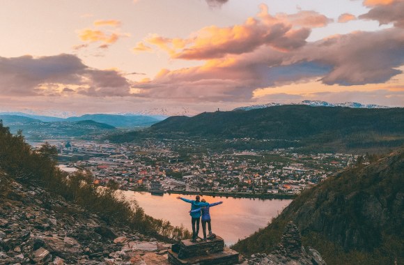 Tado Pakalniškio ir Kristinos Dulskaitės žygių akimirka/Asmeninio albumo nuotr.