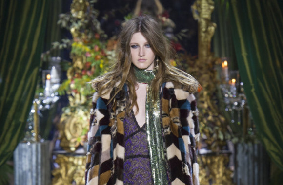 „Roberto Cavalli“ 2016 m. rudens-žiemos kolekcijos modelis