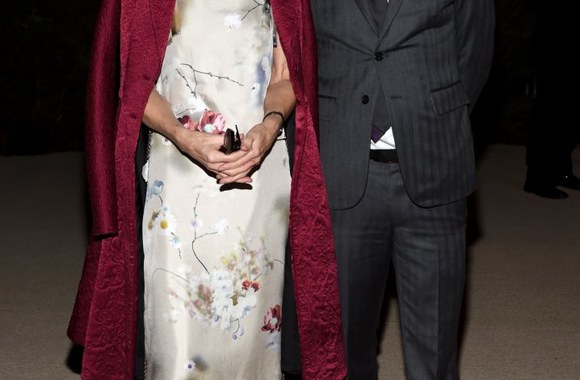 „Vogue“ redaktorė Anna Wintour ir CFDA prezidentas Stevenas Kolbas
