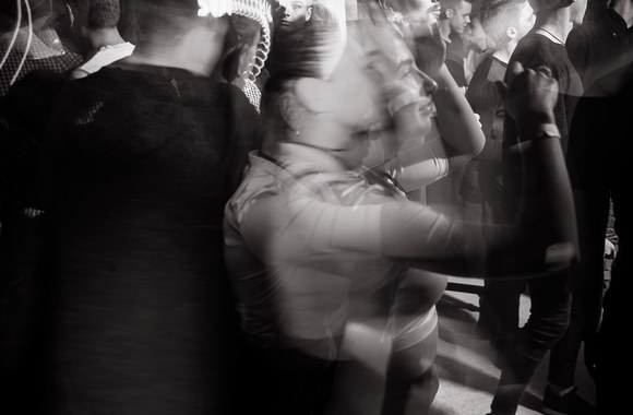 Vakarėlio klube „Raketa“ akimirka