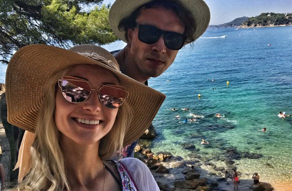 Kristinos Tarasevičiūtės ir Martyno Vaidoto atostogos Ispanijoje