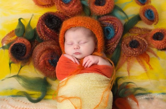 Kūdikius fotografuojanti Lindsay Walden perkelia juos į meno kūrinius