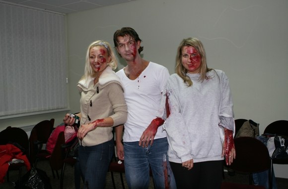 Mia,  Andrius Butkus ir Erika Vitulskienė (dešinėje)