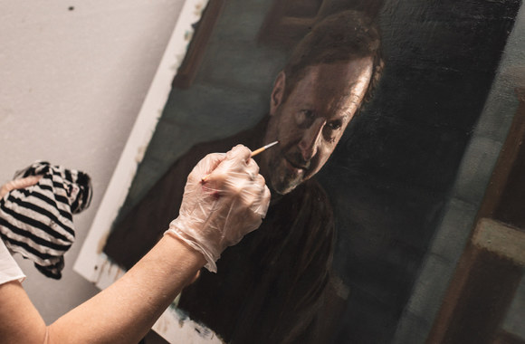 Animacijos filmo „Kaimiečiai“ tapybos procesas