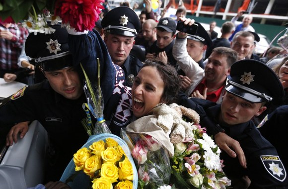 Jamalos sutikimas oro uoste