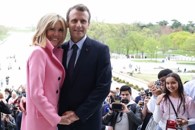 Prancūzijos prezidento Emmanuelio Macrono ir jo žmonos vizito JAV akimirkos / „Scanpix“ nuotr.