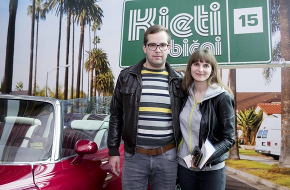 Filmo „Kieti bičai“ peržiūros akimirka