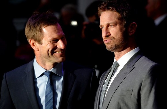 Aaronas Eckhartas (kairėje) ir Gerardas Butleris