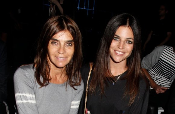 Mados redaktorė Carine Restoin-Roitfeld su dukra Julia Restoin-Roitfeld