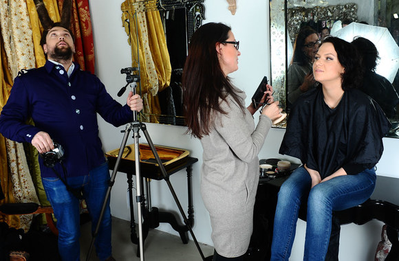 Fotosesijos akimirka